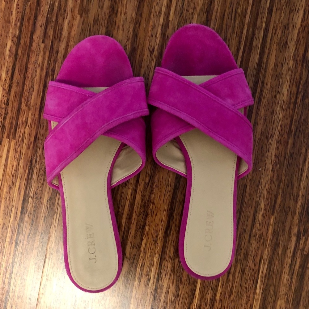 J Crew slides size 8 1/2 EUC